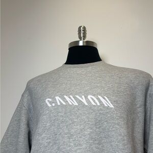 Canyon Gray Crewneck Sweatshirt XL Made in Portugal Minimalist